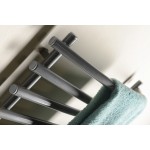 Elektrický sušák ručníků, 570x465 mm, 72 W, šedý hliník-metalíza (RAL9007)