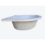 SAP 80 Sprchová vanička čtvrtkruhová hluboká