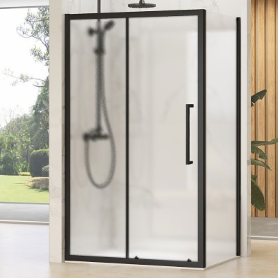 TERA Black COMBI 145x70 Grape Sprchová zástěna obdélníková