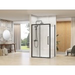 TERA Black COMBI 145x70 Grape Sprchová zástěna obdélníková