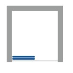 TERA Black 100-105 Čiré Sprchové dveře posuvné