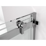 THRON ROUND sprchové dveře 1500 mm, kulaté pojezdy, čiré sklo