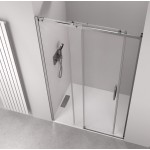 THRON ROUND sprchové dveře 1500 mm, kulaté pojezdy, čiré sklo