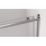 THRON ROUND sprchové dveře 1500 mm, kulaté pojezdy, čiré sklo