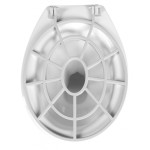 Výlevka stojící keramická s roštem 36x54 cm, spodní odpad, bílá