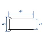 V - Stěnový profil 183 - CHROM (Alfa, Beta)