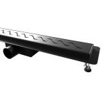 W-DRAINWELL 60 Black Odtokový podlahový žlab, vlnky