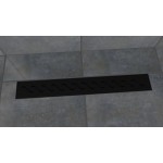 W-DRAINWELL 90 Black Odtokový podlahový žlab, vlnky