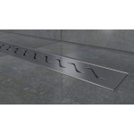 W-DRAINWELL 90 Chrom Odtokový podlahový žlab, vlnky