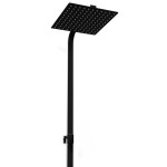 WEST Black Sprchový set s termostatickou baterií - hranatý, černý