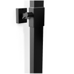 WEST Black Sprchový set s termostatickou baterií - hranatý, černý