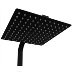 WEST Black Sprchový set s termostatickou baterií - hranatý, černý