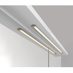 KAWA STRIP galerka s LED osvětlením 80x70x22cm, bílá
