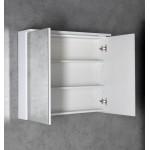 KAWA STRIP galerka s LED osvětlením 80x70x22cm, bílá