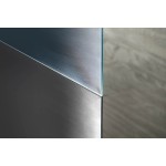 WALK-IN zástěna jednodílná k instalaci na zeď, 110x190, sklo Brick