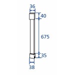 WM Vzpěra Stropní 75, black