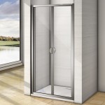 WRITE 80 Clear Zalamovací sprchové dveře
