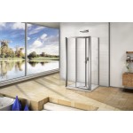 WRITE COMBI II 80x90x80 Sprchový kout se zalamovacími dveřmi nástěnný