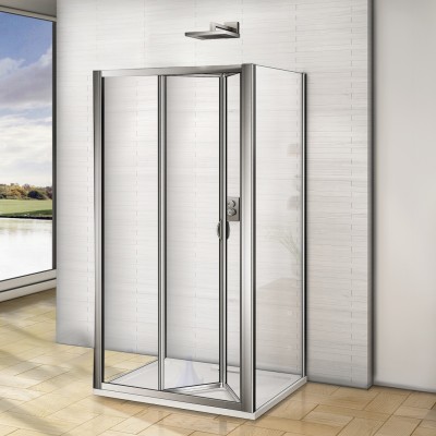 WRITE COMBI II 80x90x80 Sprchový kout se zalamovacími dveřmi nástěnný