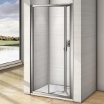 WRITE 90 Clear Zalamovací sprchové dveře