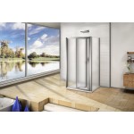 WRITE COMBI II 90x100x90 Grape Sprchový kout se zalamovacími dveřmi nástěnný