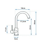 TANGU gold Dřezová baterie