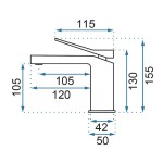 DAMIEN Gold Umyvadlová baterie