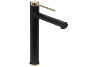 GILLES black+gold Umyvadlová baterie Vysoká