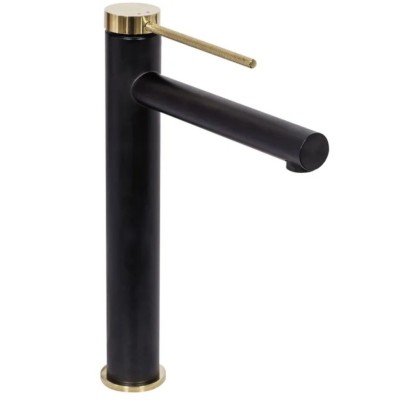 GILLES black+gold Umyvadlová baterie Vysoká