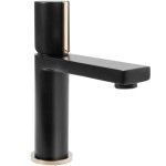 IGOR black+gold nizka  Umyvadlová baterie