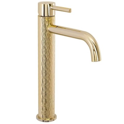 LEROY KRUDA light gold Umyvadlová baterie Vysoká