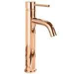 LEROY rose gold Umyvadlová baterie Vysoká