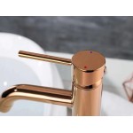 LEROY rose gold Umyvadlová baterie Vysoká