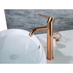 LEROY rose gold Umyvadlová baterie Vysoká