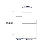 TIFF light gold Umyvadlová baterie