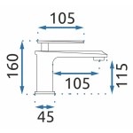 RYMER old black Umyvadlová baterie
