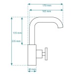 VERONIQ black Umyvadlová vodovodní baterie