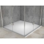 NOMI DUE 100x90 Čiré Sprchová zástěna zalamovací obdélníková