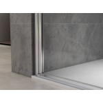 NOMI DUE 100x90 Čiré Sprchová zástěna zalamovací obdélníková