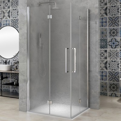 NOMI DUE 100x60 Grape Sprchová zástěna zalamovací obdélníková