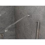 NOMI LINE 130 Grape Sprchové dveře zalamovací s pevnou stěnou v rovině (110+30)