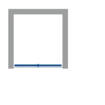 NOMI 70 Grape Sprchové dveře zalamovací