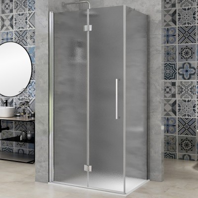 NOMI COMBI 80x90 Grape Sprchový kout zalamovací obdélníkový