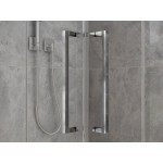 NOMI DUE 90x80 Čiré Sprchová zástěna zalamovací obdélníková