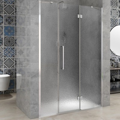 RIKA LINE 150 pravé Grape Sprchové dveře otevírací s pevnou stěnou v rovině