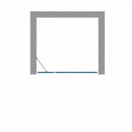 RIKA 95 levé Grape Sprchové dveře otevírací