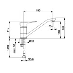 LORN Dřezová baterie chrom