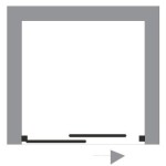 ORA 90 - 100 Sprchové dveře posuvné - plast