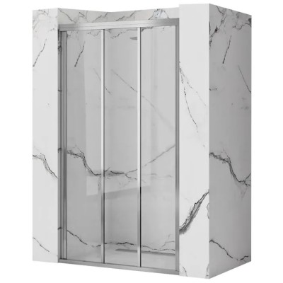 AXEL 71,5-81,5 chrom Well Sprchové dveře trojdílné - posuvné