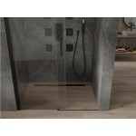 ORESTE 130 BLACK Clear Sprchové dveře do niky posuvné